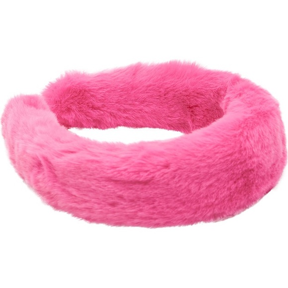 BNWOT! APPARIS, Teffi Faux Fur Headband in Bubble Pink 💖 - Picture 3 of 3